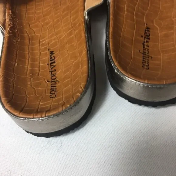 Comfortview women’s footbed studded sandals 10.5w - Picture 6 of 6